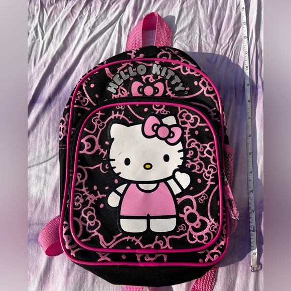 Official Sanrio Hello Kitty Mini Backpack Pink and Black - Picture 1 of 7